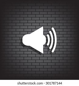 Sound on. icon. vector design