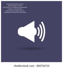 Sound on. icon. vector design