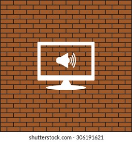 Sound on. icon. vector design