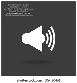 Sound on. icon. vector design
