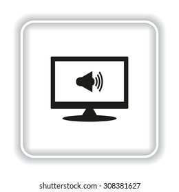 Sound on. icon. vector design