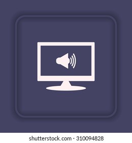 Sound on. icon. vector design