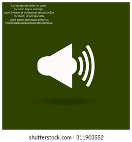Sound on. icon. vector design