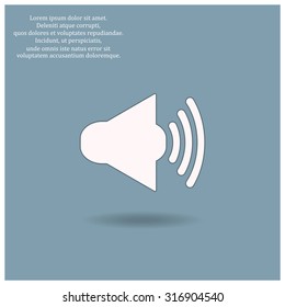 Sound on. icon. vector design
