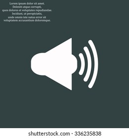 Sound on. icon. vector design