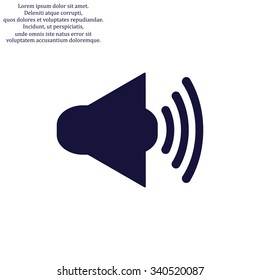 Sound on. icon. vector design
