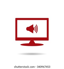 Sound on. icon. vector design