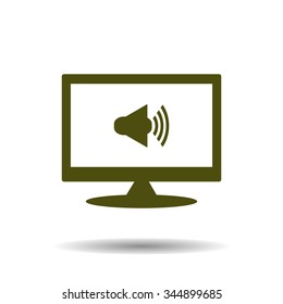 Sound on. icon. vector design