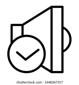 Sound On Icon, Vector Illustration,User Interface Outline