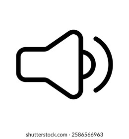 Sound On Icon Vector Symbol Design Illustration