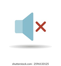 Sound on off vector isolated icon. Volume. Mute button. Graph symbol for music and sound web site and apps design, logo, app, UI