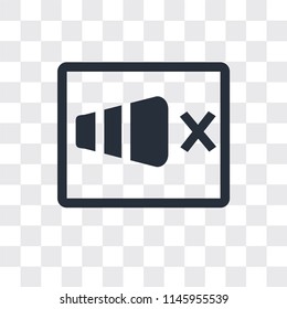 Sound on vector icon isolated on transparent background, Sound on logo concept