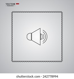 Sound on, vector illustration, EPS 10