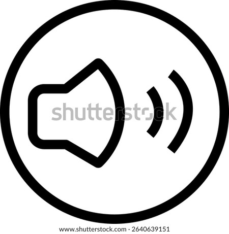 sound open icon. Sound notification vector icon. filled flat sign for mobile concept and web design. Audio volume vector icon simple sign.