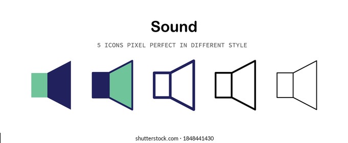 Sound pixel-perfect icon for design work such as website, application, infographic, book, magazine, presentation, poster, screen printing.