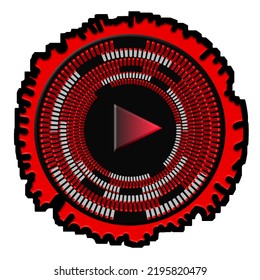 Sound playlist machine red black
