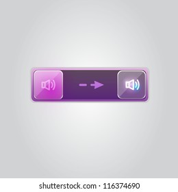 Sound power slider buttons