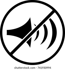 sound prohibited symbol