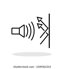 Sound Proof Icon In Flat Style. Sound Resistance Symbol For Your Web Site Design, Logo, App, UI Vector EPS 10.