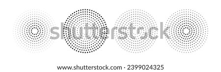 Sound pulsation circles pack. Point radio waves. Isolated vector illustration on white background.