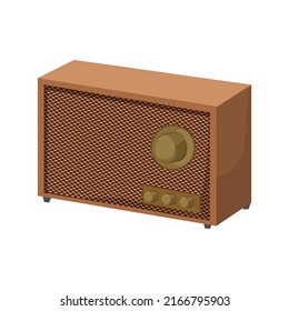 sound radio music cartoon. sound radio music sign. isolated symbol vector illustration