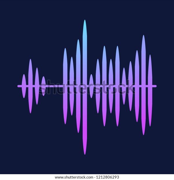 Sound Radio Wave Background Soundtrack Sound Stock Vector (Royalty Free ...