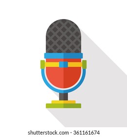 sound record device flat icon