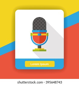 sound record device flat icon