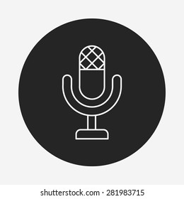 sound record line icon