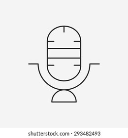 sound record line icon