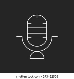 sound record line icon