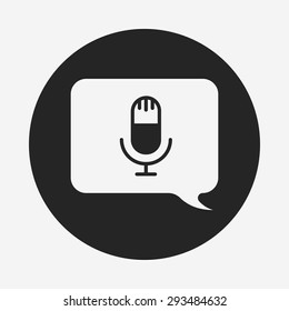 sound record line icon