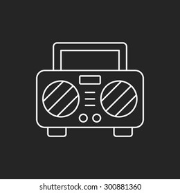 sound record line icon