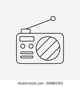 sound record line icon