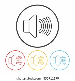 sound record line icon