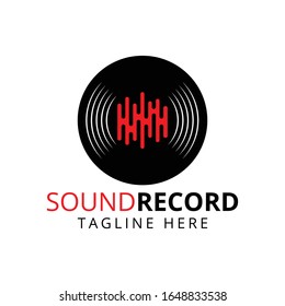 Sound record logo inspiration vector