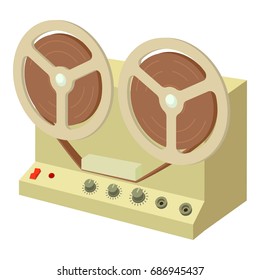 Sound recorder icon. cartoon illustration of sound recorder vector icon for web