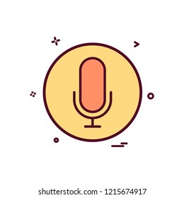 sound recorder icon vector design