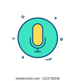 sound recorder icon vector design