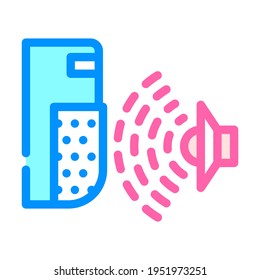 sound sensor color icon vector. sound sensor sign. isolated symbol illustration
