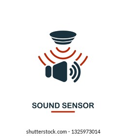 Sound Sensor icon from sensors icons collection. Creative two colors design symbol sound sensor icon. Web design, apps, software usage. UI and UX