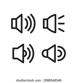 sound set icon. high quality icons suitable for internet graphic assets, web design, apps, ui, print media, etc. EPS 10 vector line icon