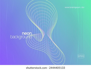 Sound Set. Techno Electro Graphic. Violet Dj Flyer. Concert Cover. Edm Magazine. Psychedelic Audio Invitation. Green Discotheque Banner. Pink Sound Set