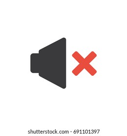 Sound settings icon. Disabled