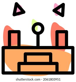 Sound settings tuner with a round bar interface