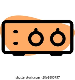 Sound settings tuner with a round bar interface