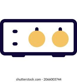 Sound settings tuner with a round bar interface