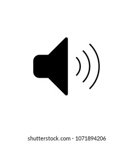 sound sign icon. Element of minimalistic icon for mobile concept and web apps. Signs and symbols collection icon for websites, web design, mobile app on white background
