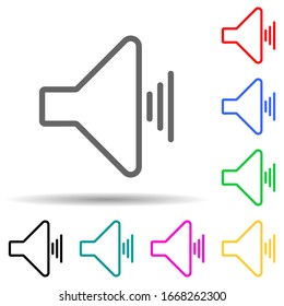 sound sign icon. Element of simple icon for websites, web design, mobile app, info graphics. Thick line icon for website design and development, app development