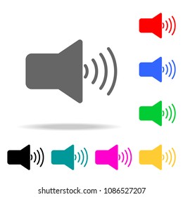 sound sign icons. Elements of human web colored icons. Premium quality graphic design icon. Simple icon for websites, web design, mobile app, info graphics on white background
